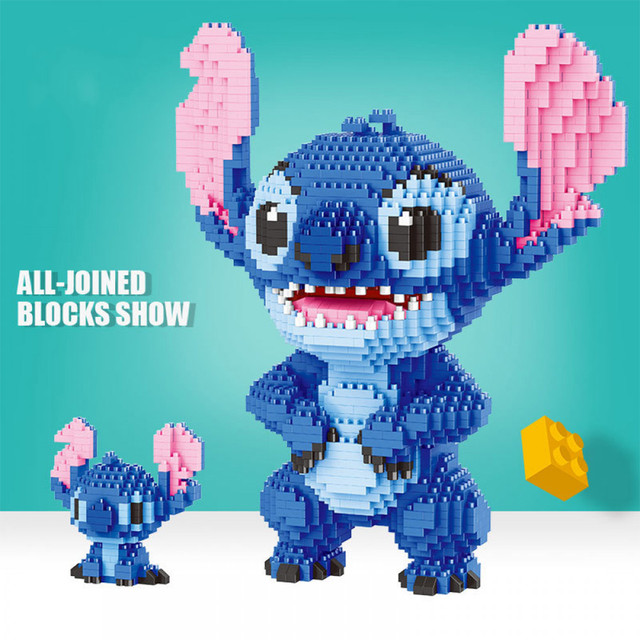 2300Pcs+ Mini Bricks Toys Stitch Diamond Building Block Micro Stitch Disney  Cute 3D Model Lilo & Stitch for Children Nano Block - AliExpress